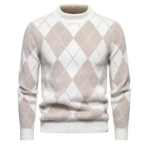 Men's Classic Argyle Knit Sweater