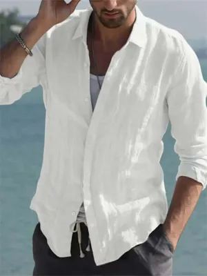 Men's Sustainable Linen Shirt: Breathable Casual Wear