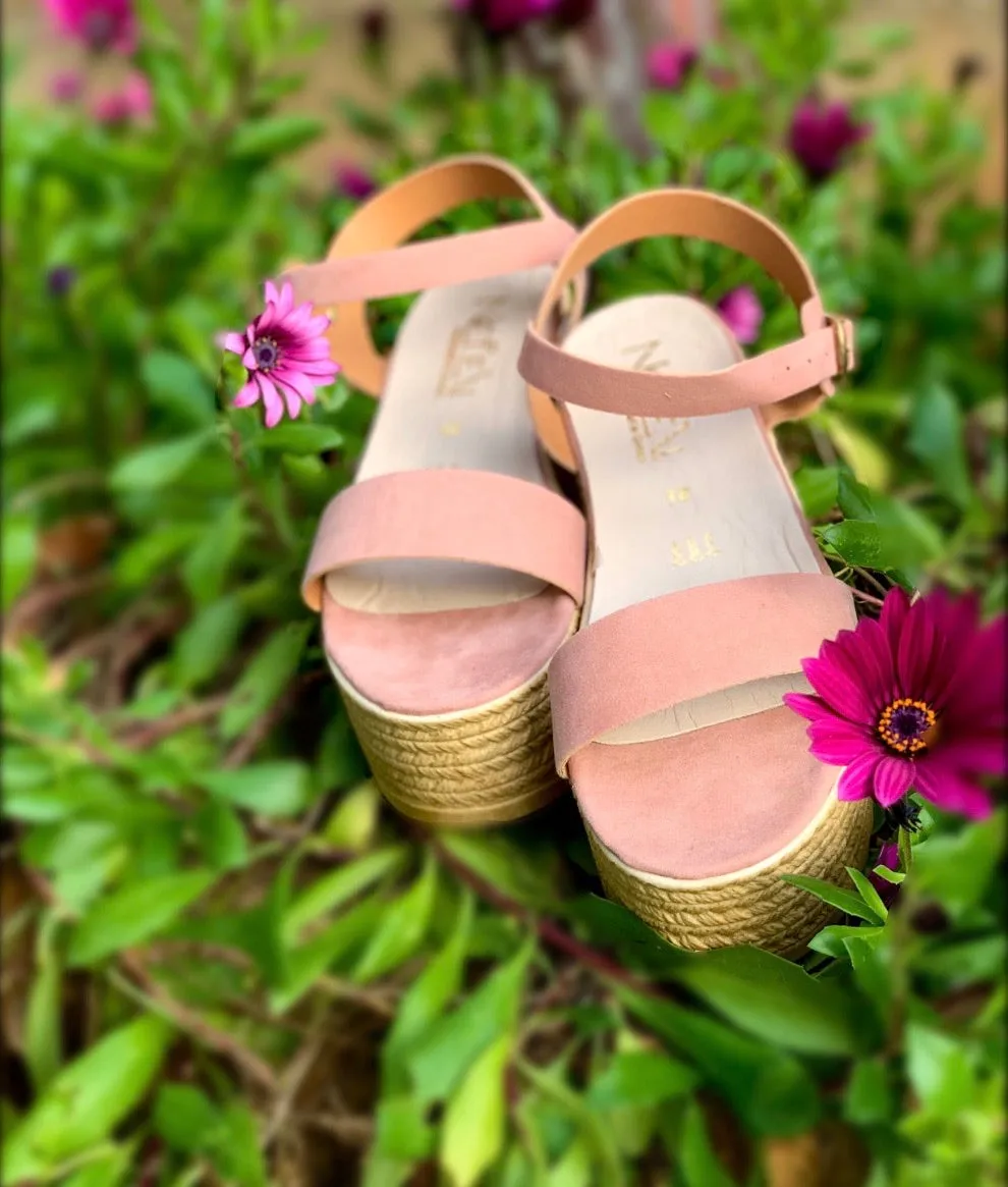 Nefeli Nessa Flamingo Pink Flatforms