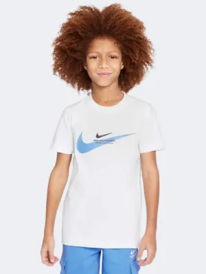 Nike Sportswear Boys Lifestyle T-Shirt White/Blue