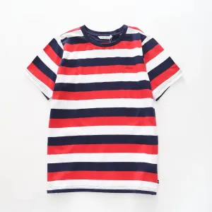 Older Boys Sports Striped Tee