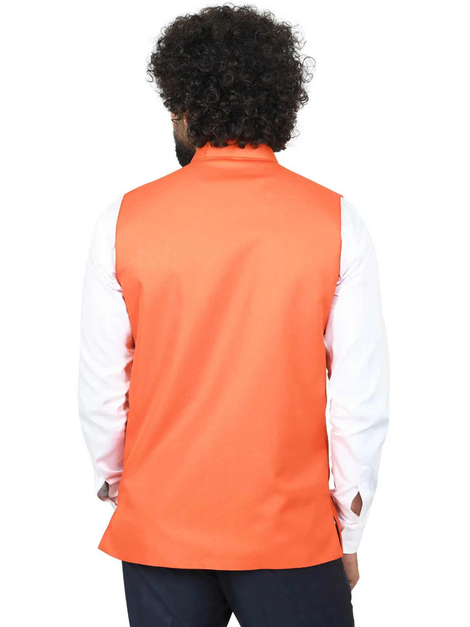 Orange Solid Modi Jacket
