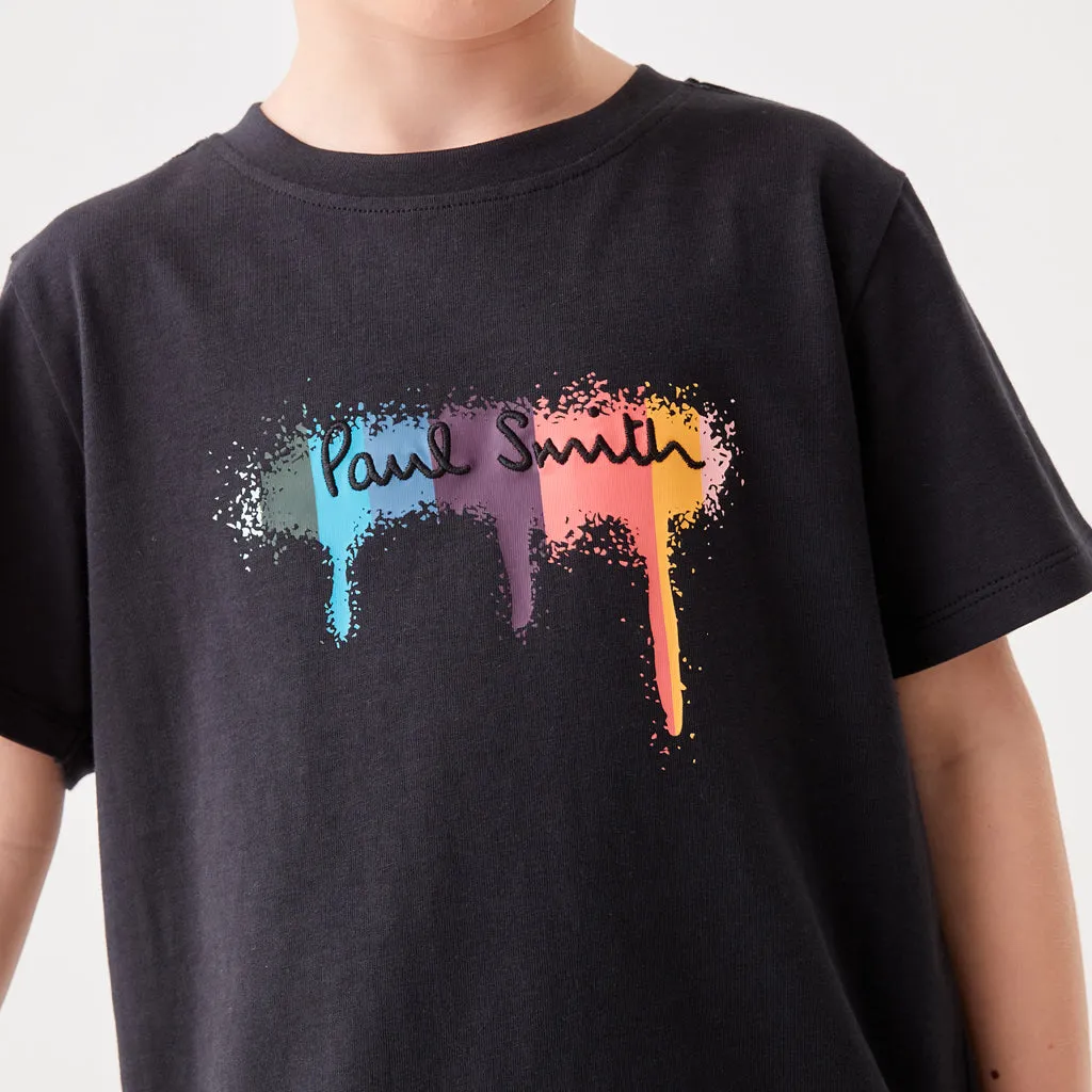 Paul Smith Junior PS Drip Graphic Tee