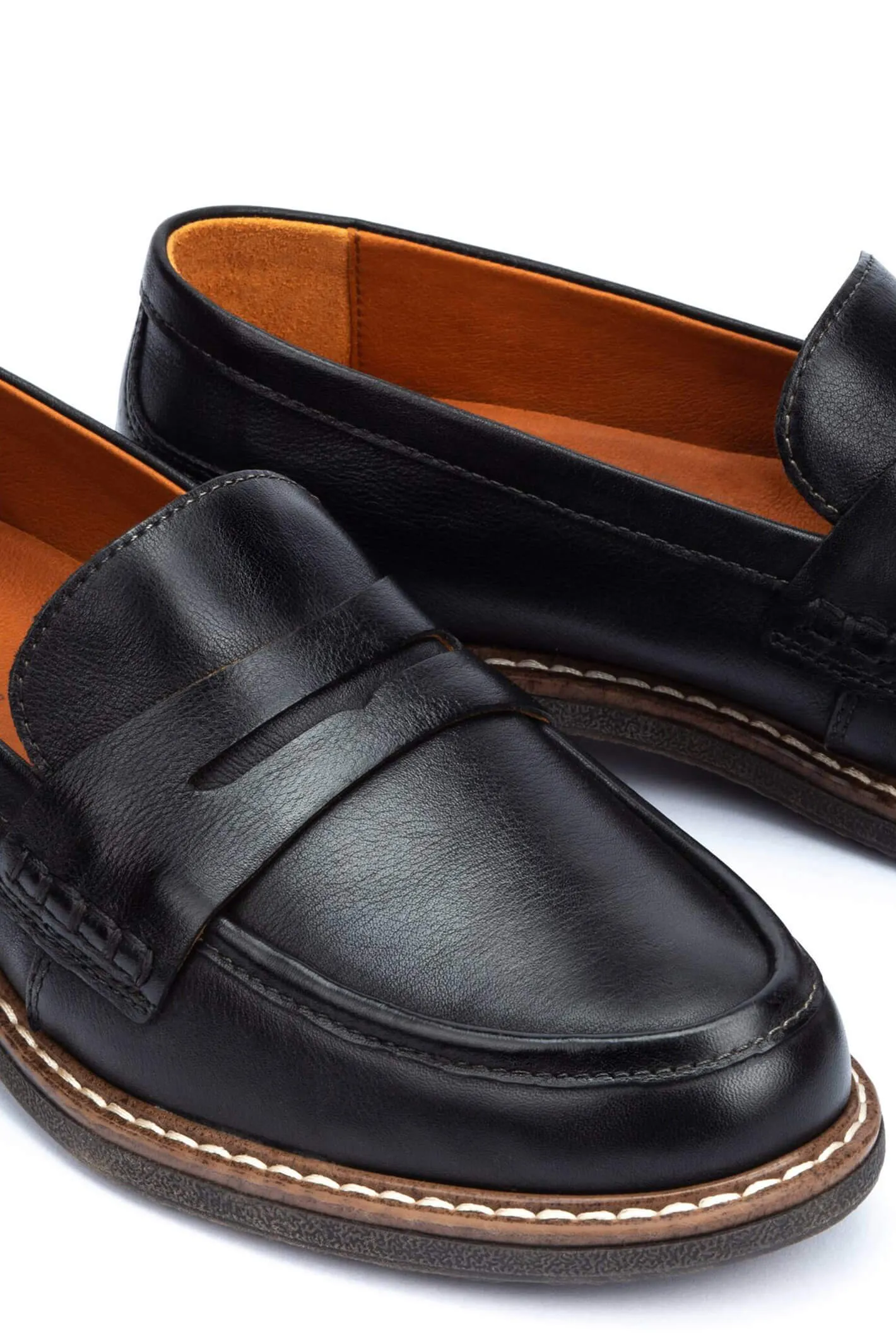 Pikolinos Aldaya W8J-3541 Black Women's Loafer Shoes