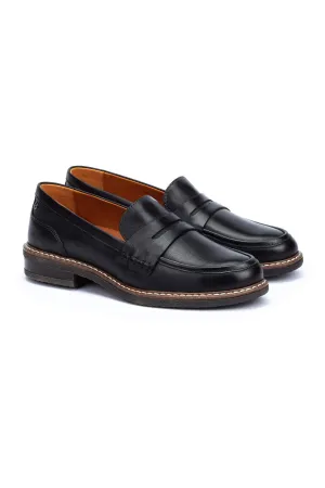 Pikolinos Aldaya W8J-3541 Black Women's Loafer Shoes