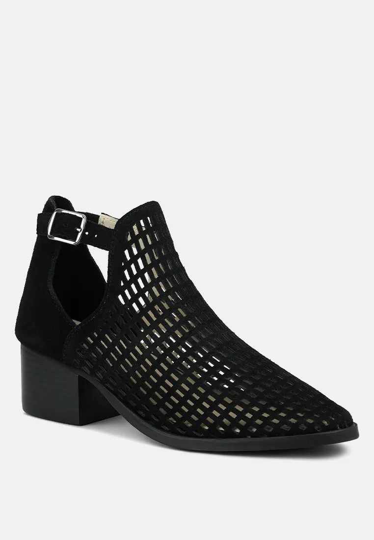 Rosalyn Block Heeled Cut-Out Sandal