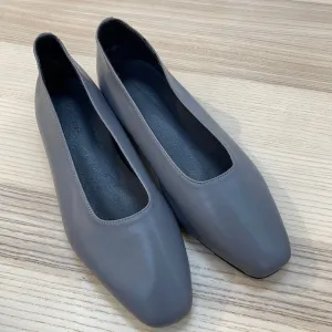 Sample Soft Leather Flats Blue
