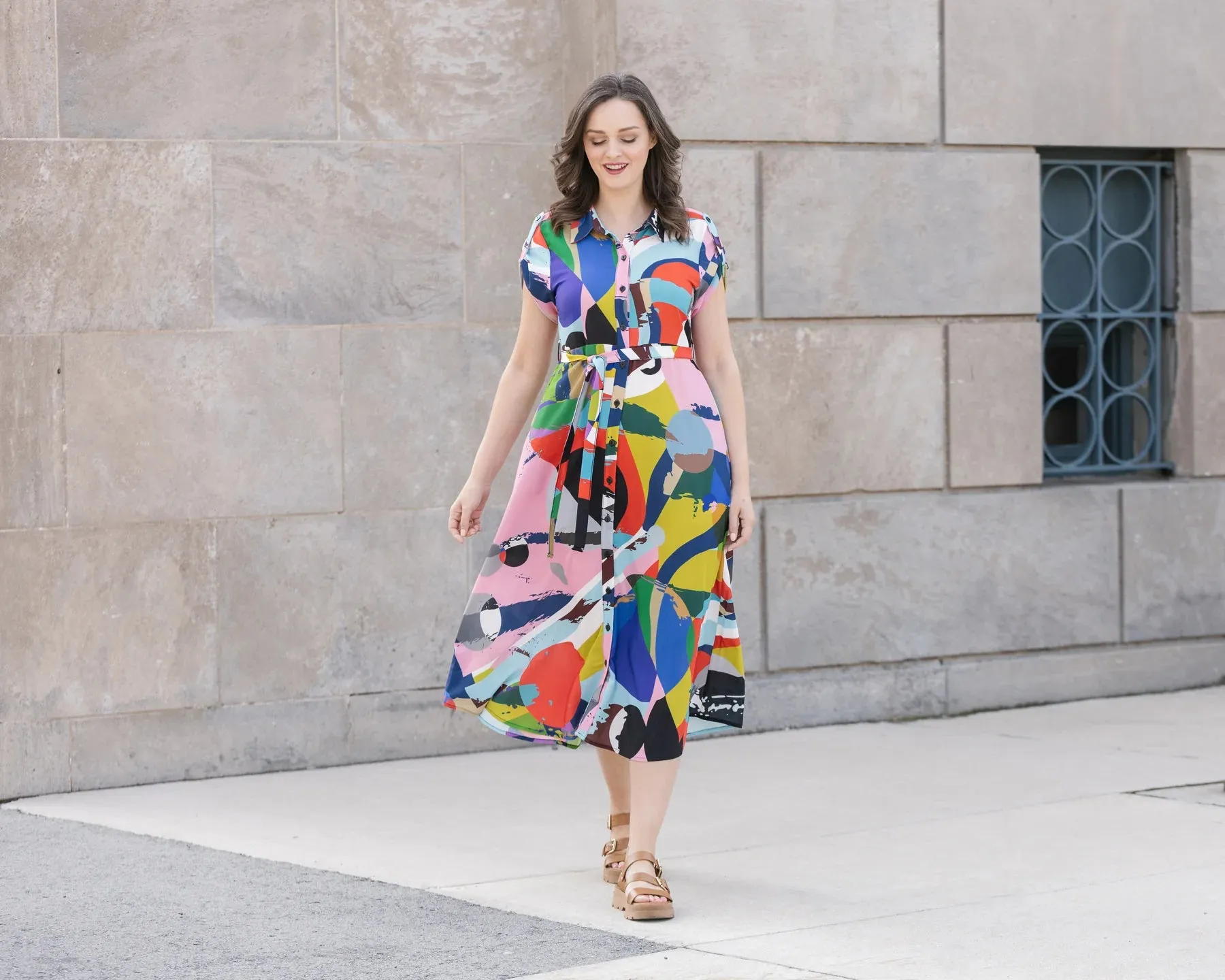 Shannon Passero Dress - Sofia Art Print - Multi