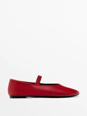 Soft elastic ballet flats