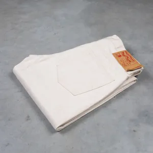 Studio d'Artisan Relax Tapered fit 13 Oz Ivory denim