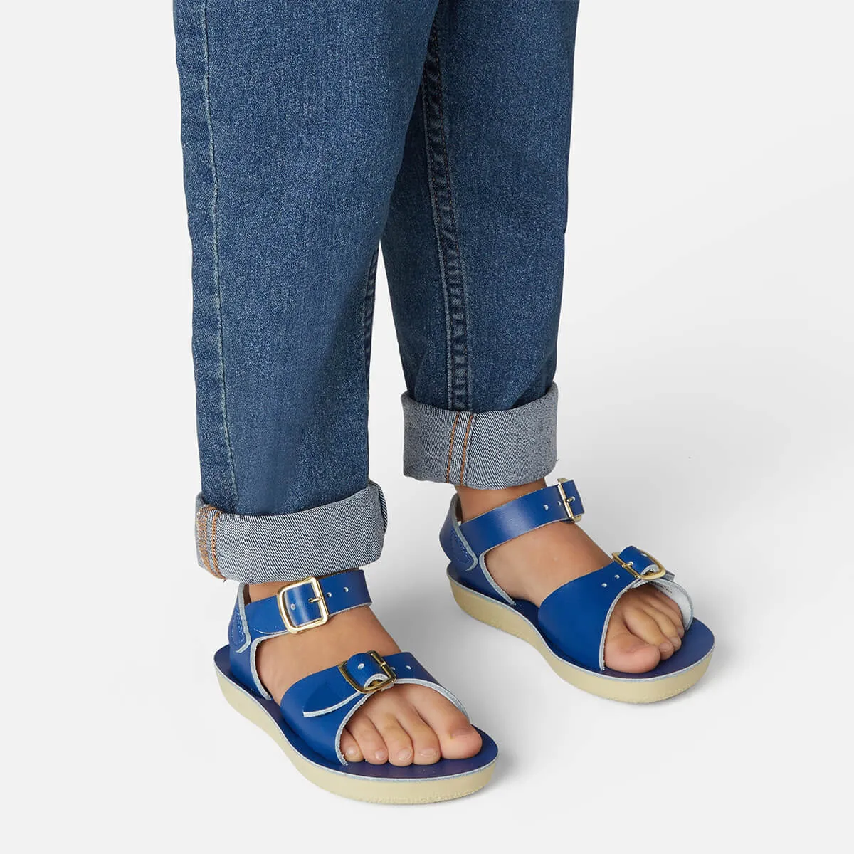 Surfer Sandals in Cobalt by Salt-Water