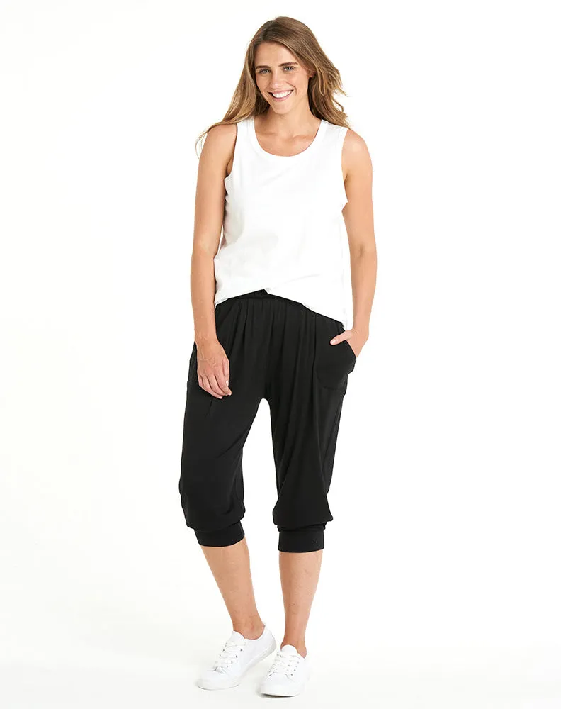 Tokyo 3/4 Pant -Black