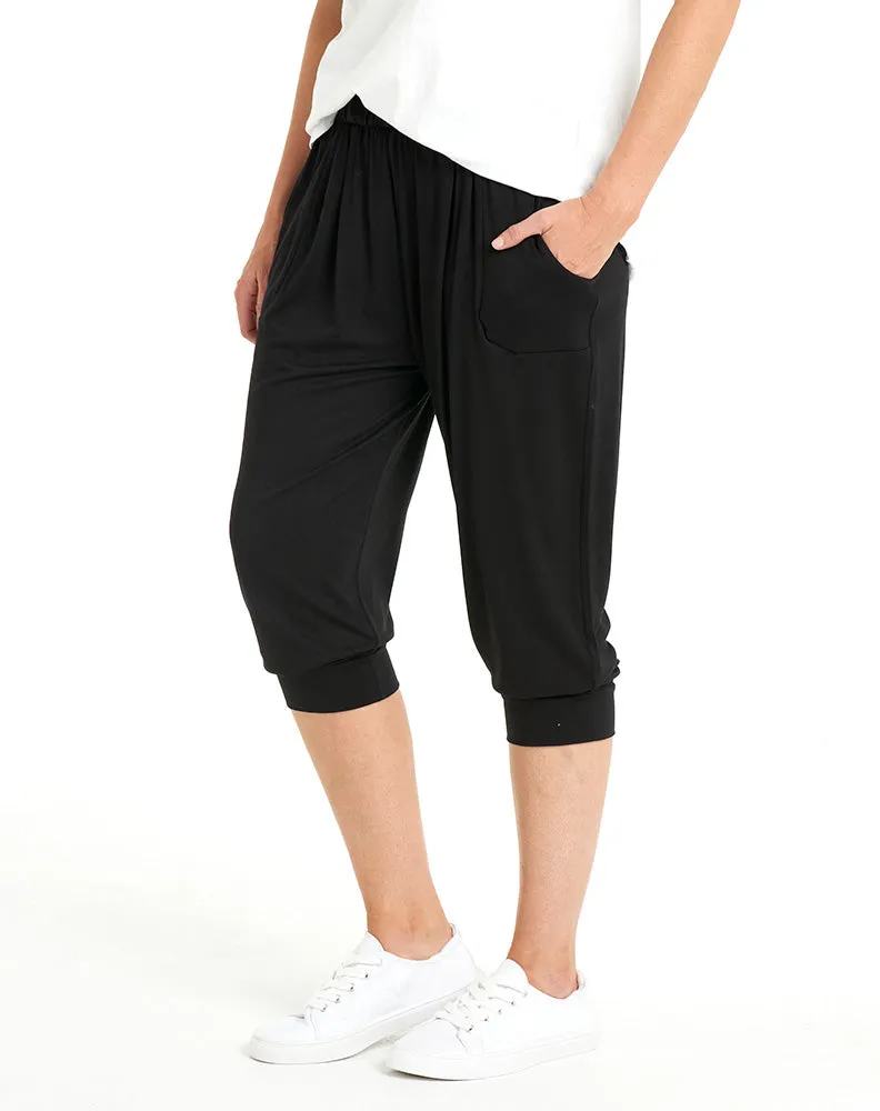 Tokyo 3/4 Pant -Black