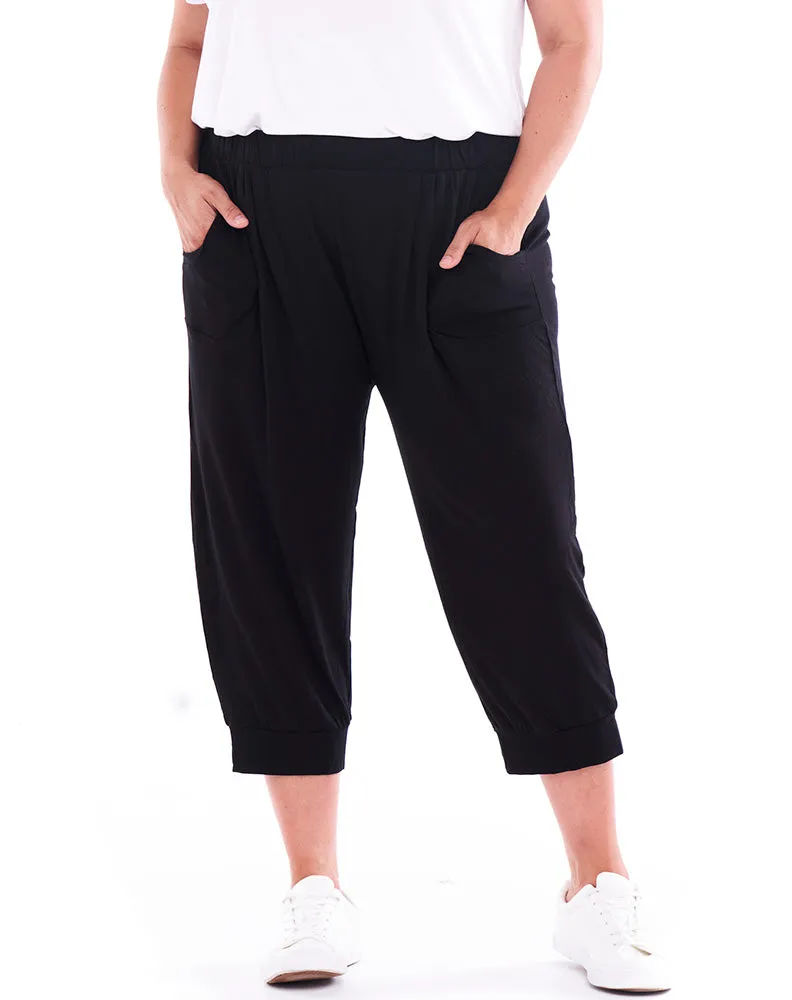 Tokyo 3/4 Pant -Black