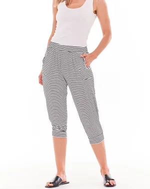 Tokyo 3/4 Pant - Noir Stripe