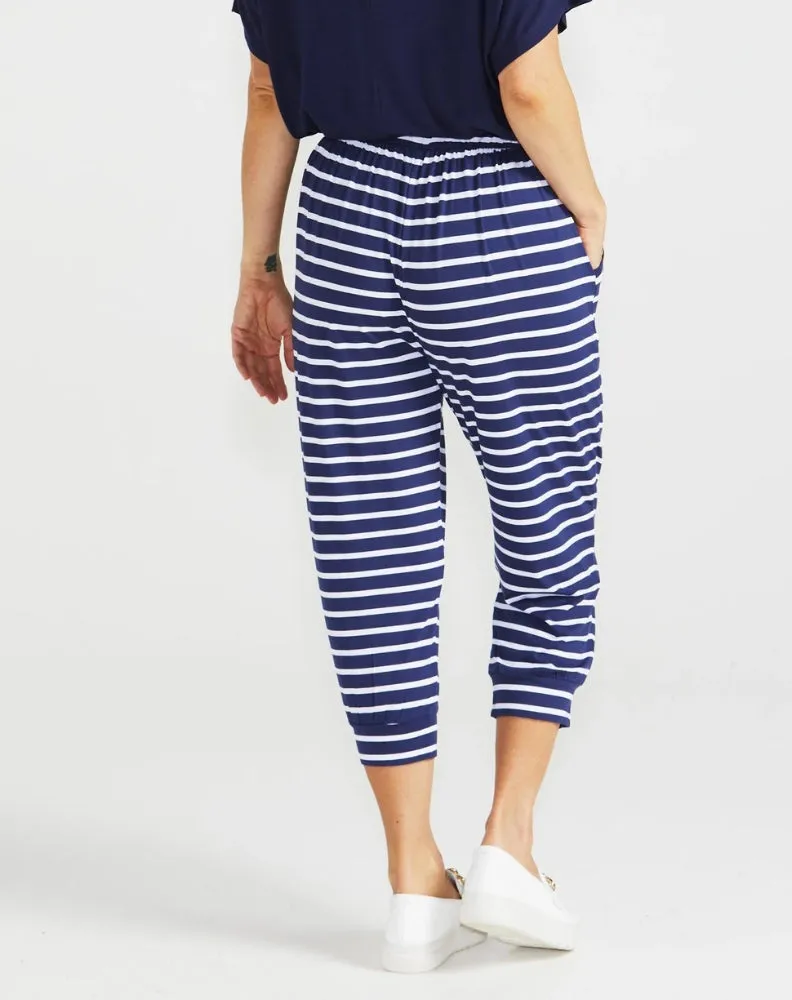 Tokyo 3/4 Pant - Parisian Stripe