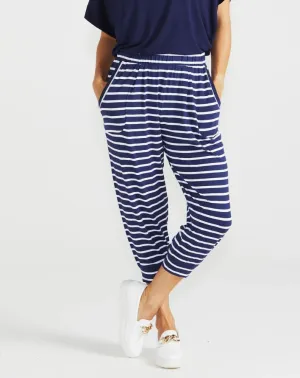 Tokyo 3/4 Pant - Parisian Stripe