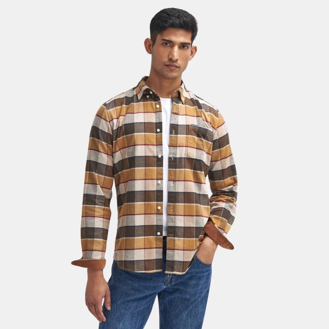 Valley Tailored Long-Sleeved Shirt (Classic Brown)