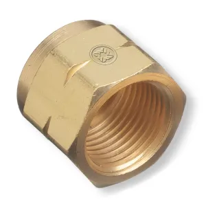 Western Brass Nut: Hand-Tight, LH Female, CGA-555 - 672