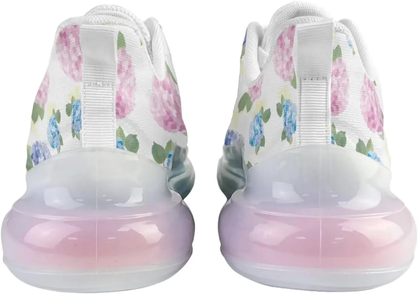 Women Air Cushion Running Shoe Flowers Print Sport Shoes Non Slip Breathable Athletic Tennis Fitness Sneaker US6-11