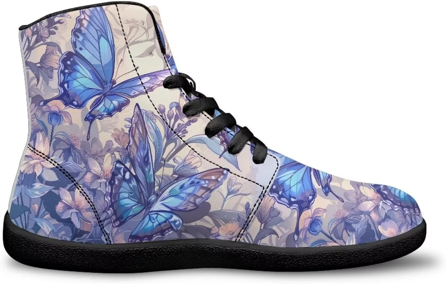 Women's Barefoot Cozy High Top Zero Drop Wide Toe Box Tennis Athletic Shoes Non-Slip Sport Workout Walking Barefoot Shoes for Ladies US 6-13.5
