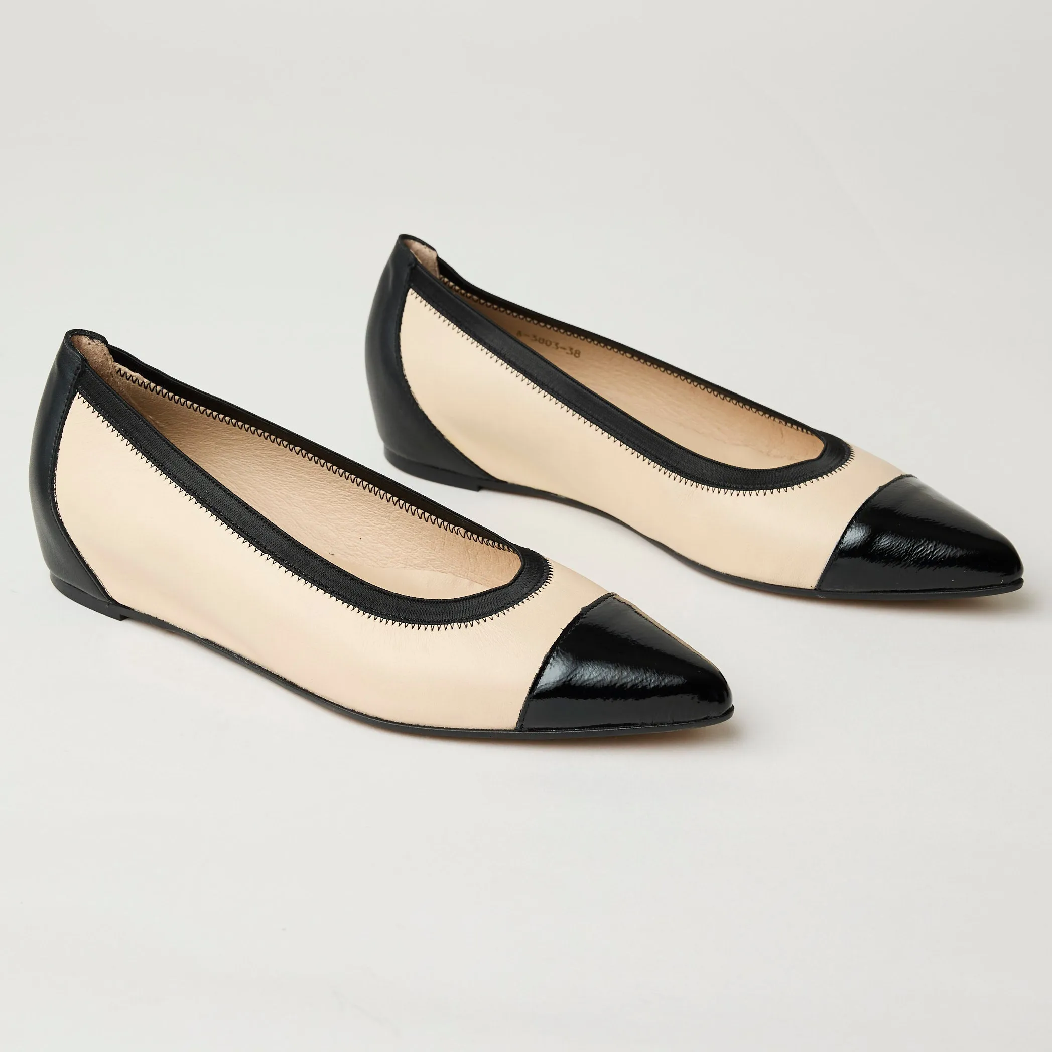 Wonders Ballerina Hidden Mini Wedge Shoes