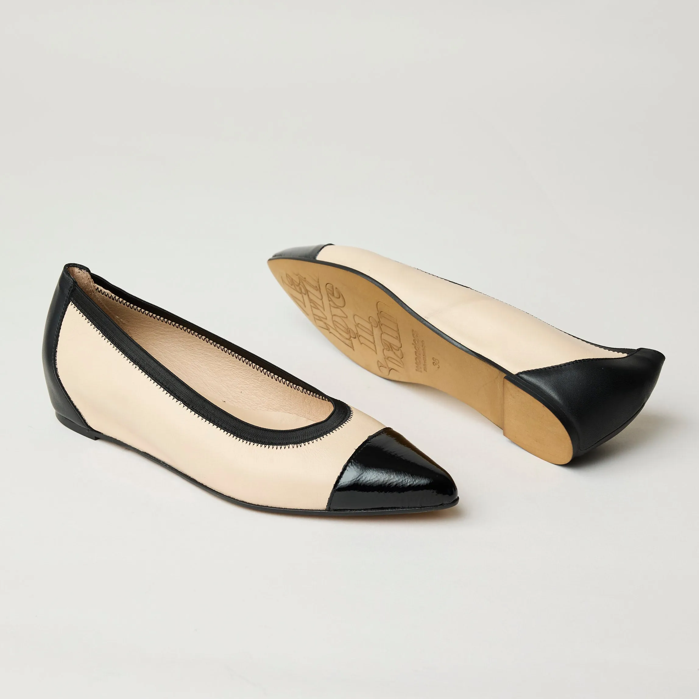 Wonders Ballerina Hidden Mini Wedge Shoes